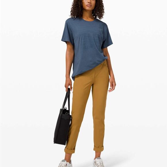 Lululemon City Sleek 5 Pocket Pants Spiced Bronze High Waist Career Office Sze 4 - Picture 1 of 7